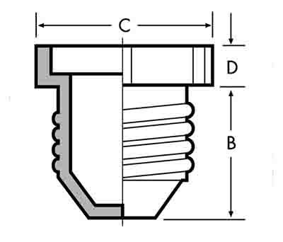 MALE JIC PLUG (PLASTIC)