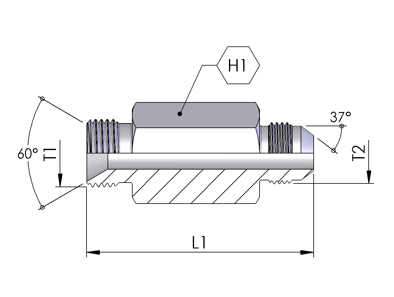 MALE BSP X JIC STRAIGHT
